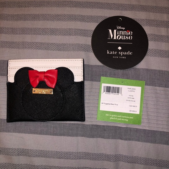 Kate Spade Minnie Mouse Card Holder Wallet - Picture 2 of 4
